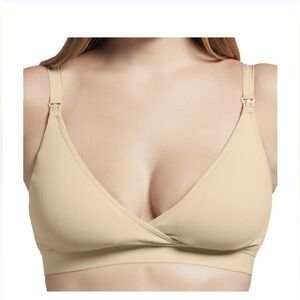 Bump suit women’s ultimate nursing bra, beige